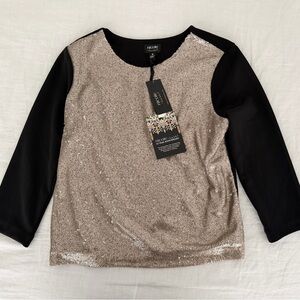 Nicole by Nicole Miller Rose Gold Sequin Top